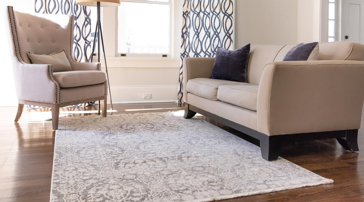 Rustic Charm Revival Collection Area Rug -  Barnwood Rectangle Light Gray  lifestyle 6