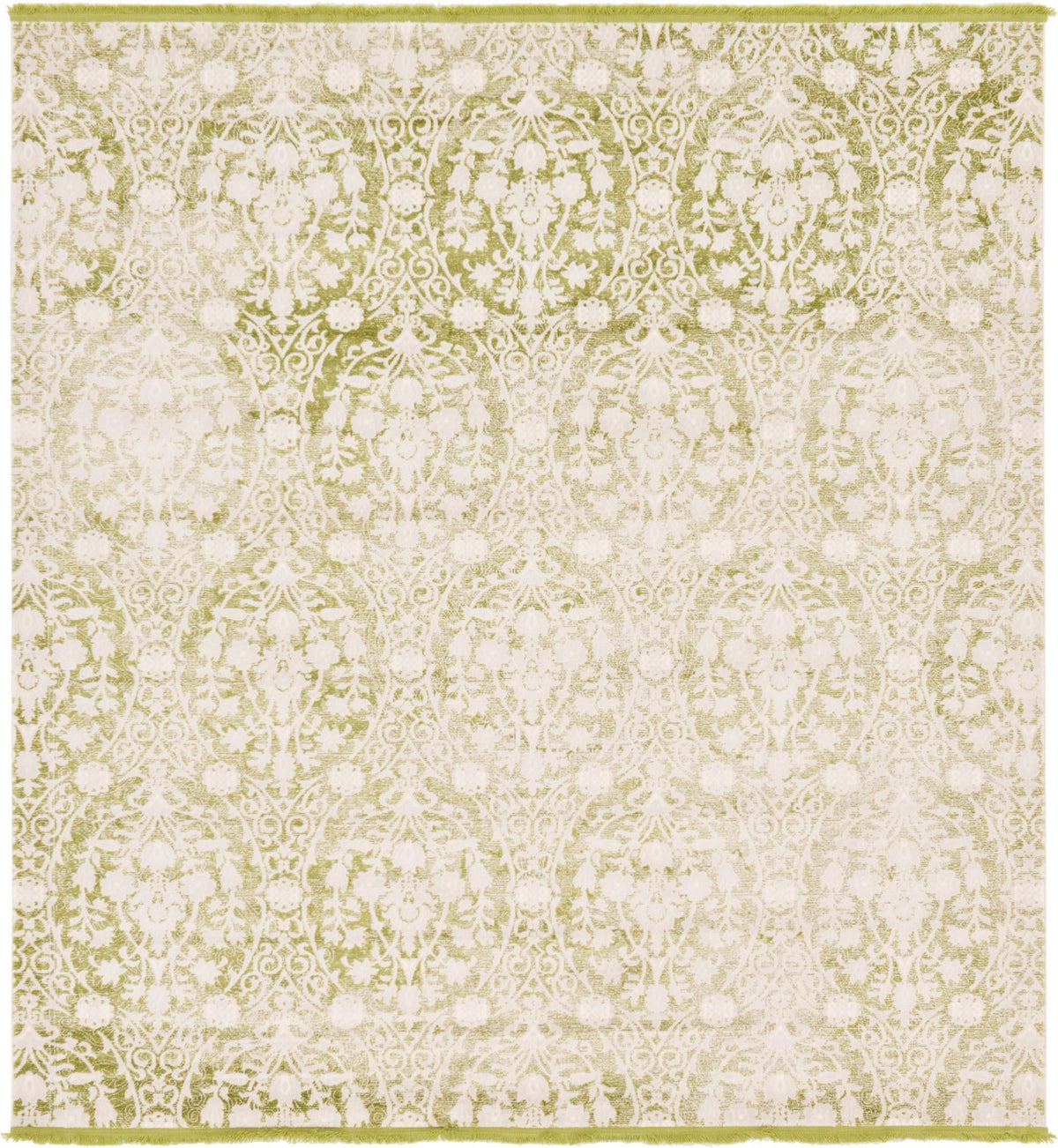 Rustic Charm Revival Collection Area Rug -  Barnwood Square Light Green  lifestyle 36