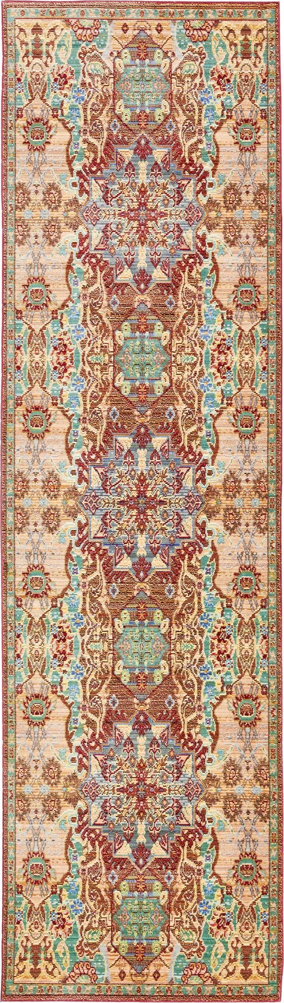Lagoon Luxe Collection Area Rug -  Atoll Runner Peach  lifestyle 12