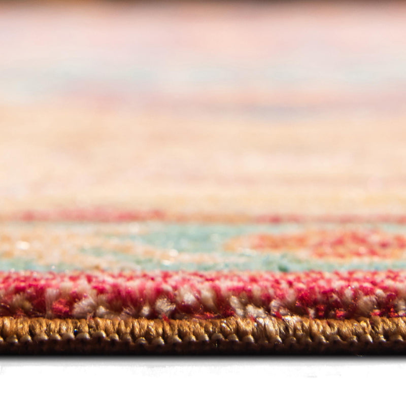 Lagoon Luxe Collection Area Rug -  Atoll Rectangle Peach  lifestyle 5