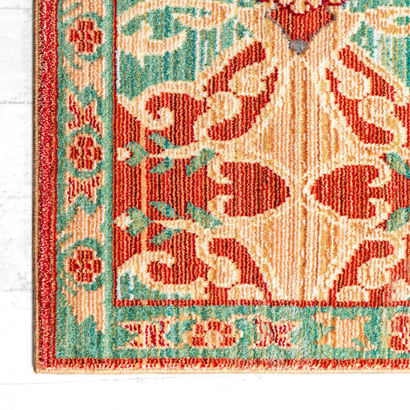 Lagoon Luxe Collection Area Rug -  Atoll Rectangle Peach  lifestyle 9