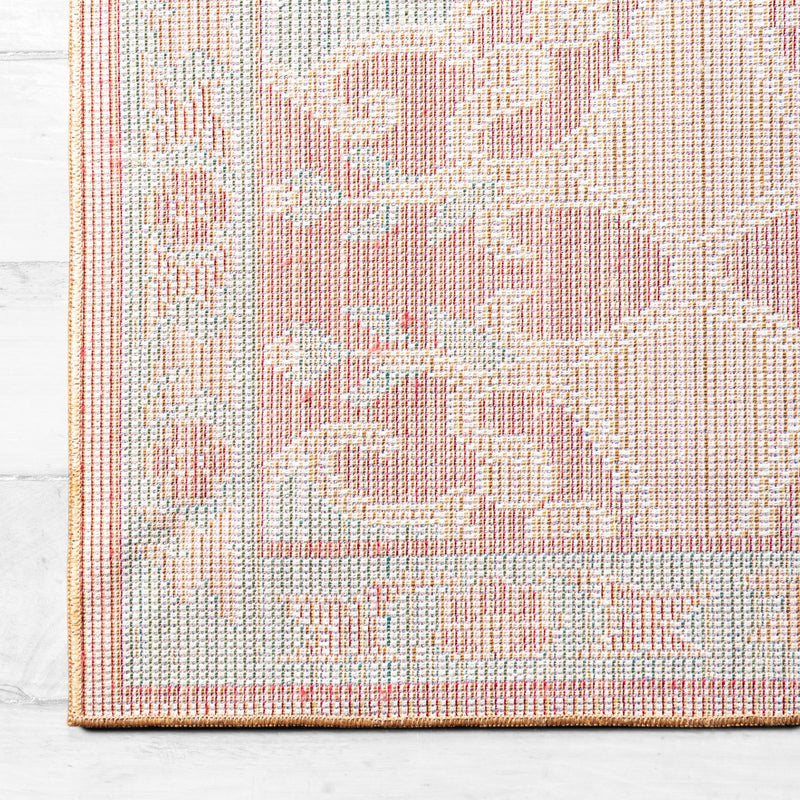Lagoon Luxe Collection Area Rug -  Atoll Rectangle Peach  lifestyle 10
