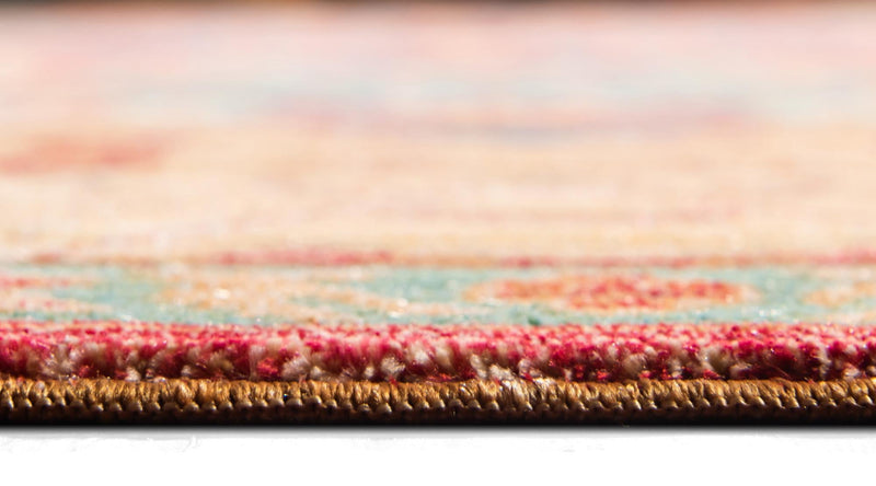 Lagoon Luxe Collection Area Rug -  Atoll Square Peach  lifestyle 22