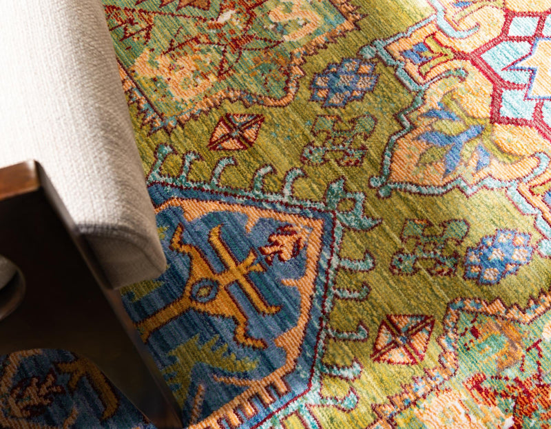 Lagoon Luxe Collection Area Rug -  Lagoon Runner Light Green  lifestyle 23