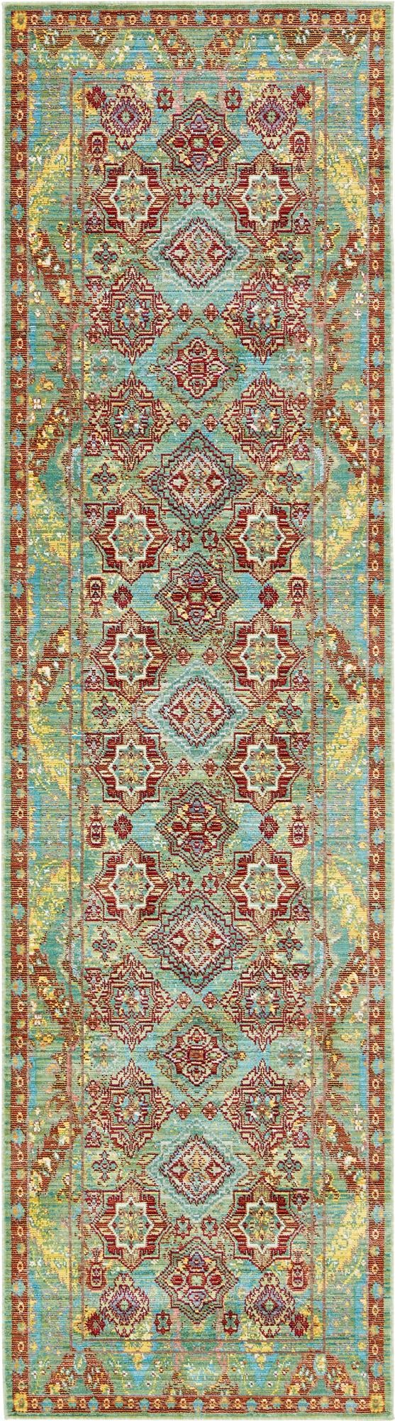 Lagoon Luxe Collection Area Rug -  Jetty Runner Green  lifestyle 4