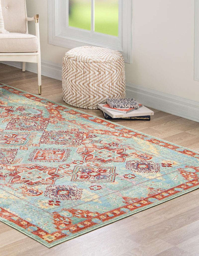 Lagoon Luxe Collection Area Rug -  Jetty Rectangle Green  lifestyle 3