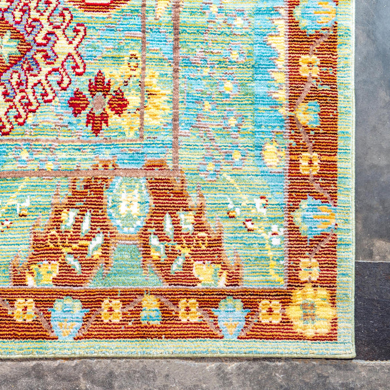 Lagoon Luxe Collection Area Rug -  Jetty Rectangle Green  lifestyle 9