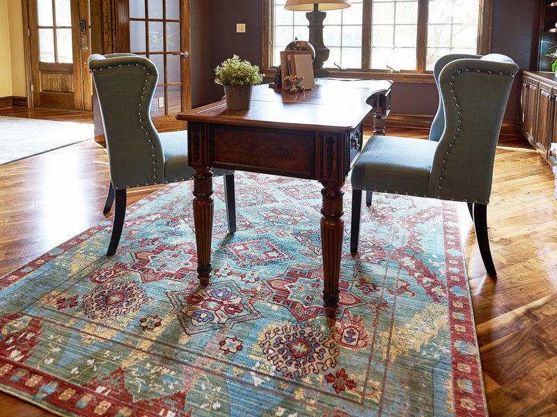 Lagoon Luxe Collection Area Rug -  Jetty Rectangle Green  lifestyle 12