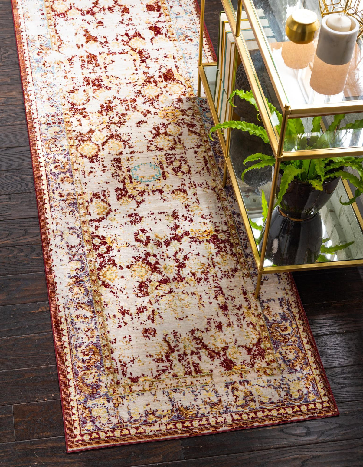 Lagoon Luxe Collection Area Rug -  Sanddune Runner Red  lifestyle 14
