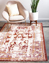 Lagoon Luxe Collection Area Rug -  Sanddune Rectangle Red  lifestyle 2