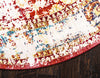 Lagoon Luxe Collection Area Rug -  Sanddune Round Red  lifestyle 29