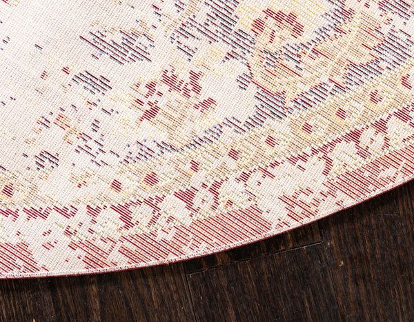 Lagoon Luxe Collection Area Rug -  Sanddune Round Red  lifestyle 31