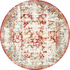 Lagoon Luxe Collection Area Rug -  Sanddune Round Red  lifestyle 12