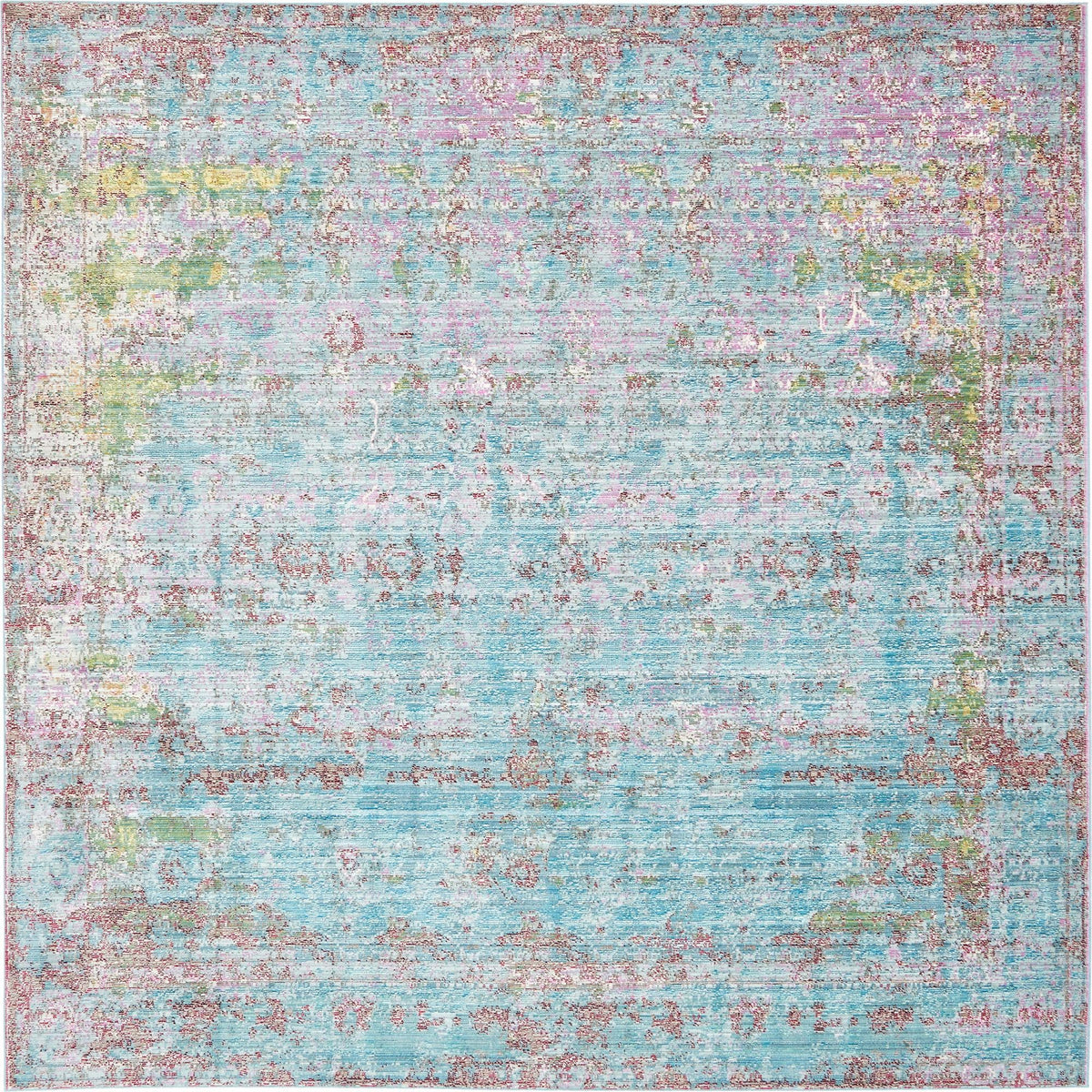 Lagoon Luxe Collection Area Rug -  Seabird Square Blue  lifestyle 3