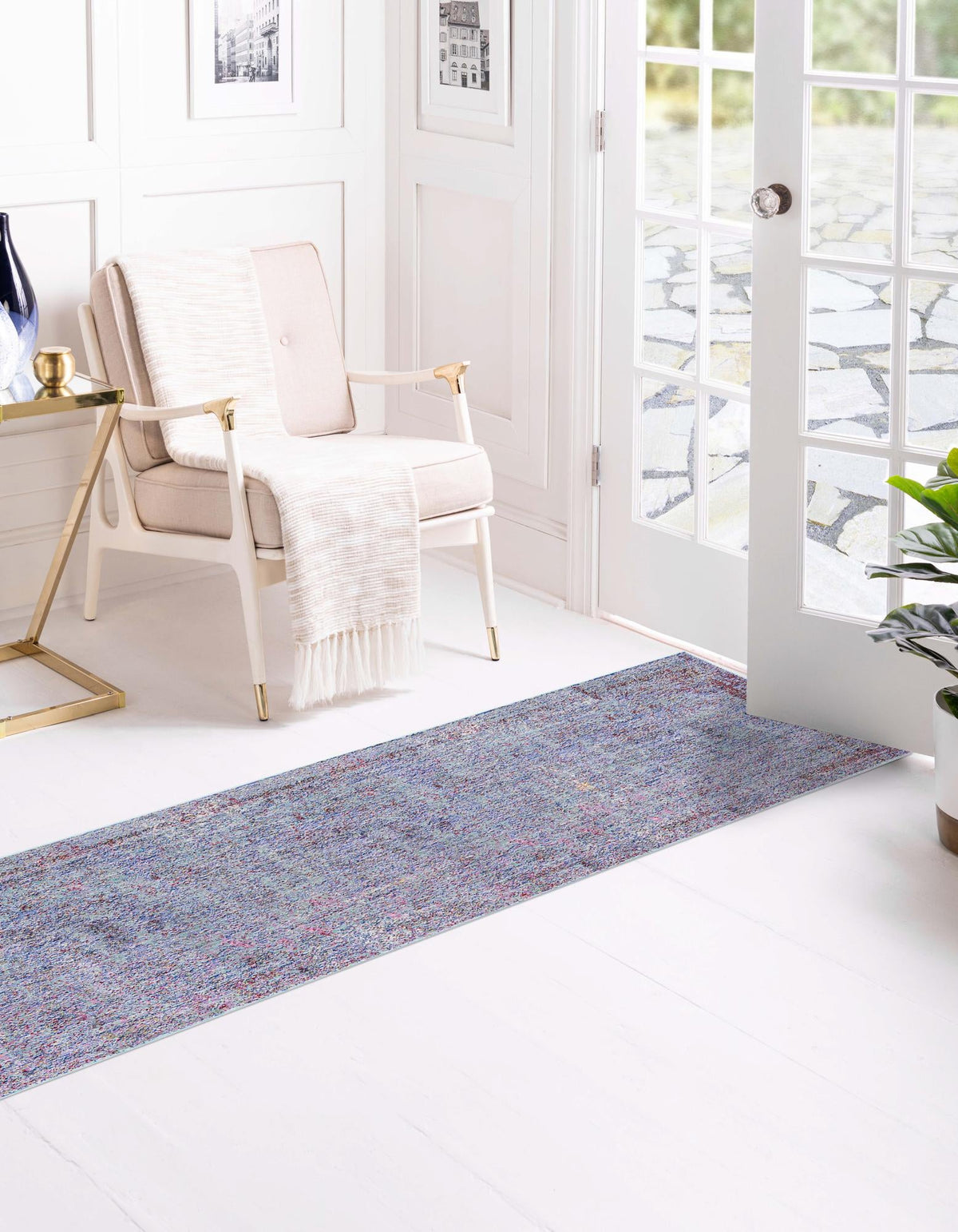 Lagoon Luxe Collection Area Rug -  Seaweed Runner Violet  lifestyle 8