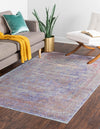 Lagoon Luxe Collection Area Rug -  Seaweed Rectangle Violet  lifestyle 3