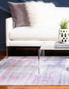 Lagoon Luxe Collection Area Rug -  Seaweed Rectangle Violet  lifestyle 4