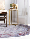 Lagoon Luxe Collection Area Rug -  Seaweed Round Violet  lifestyle 12