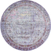 Lagoon Luxe Collection Area Rug -  Seaweed Round Violet  lifestyle 4