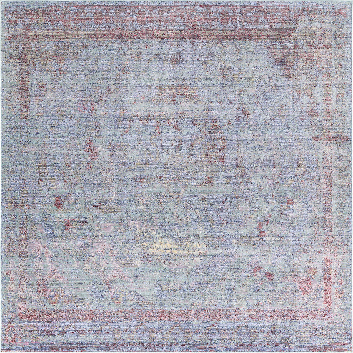 Lagoon Luxe Collection Area Rug -  Seaweed Square Violet  lifestyle 3