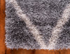 Opulent Lattice Plush Collection Area Rug - Versailles Rectangle Gray  lifestyle 22