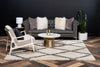 Opulent Lattice Plush Collection Area Rug - Versailles Square Beige  lifestyle 58