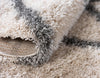 Opulent Lattice Plush Collection Area Rug - Versailles Square Beige  lifestyle 79