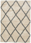 Opulent Lattice Plush Collection Area Rug - Versailles Rectangle Beige  lifestyle 7
