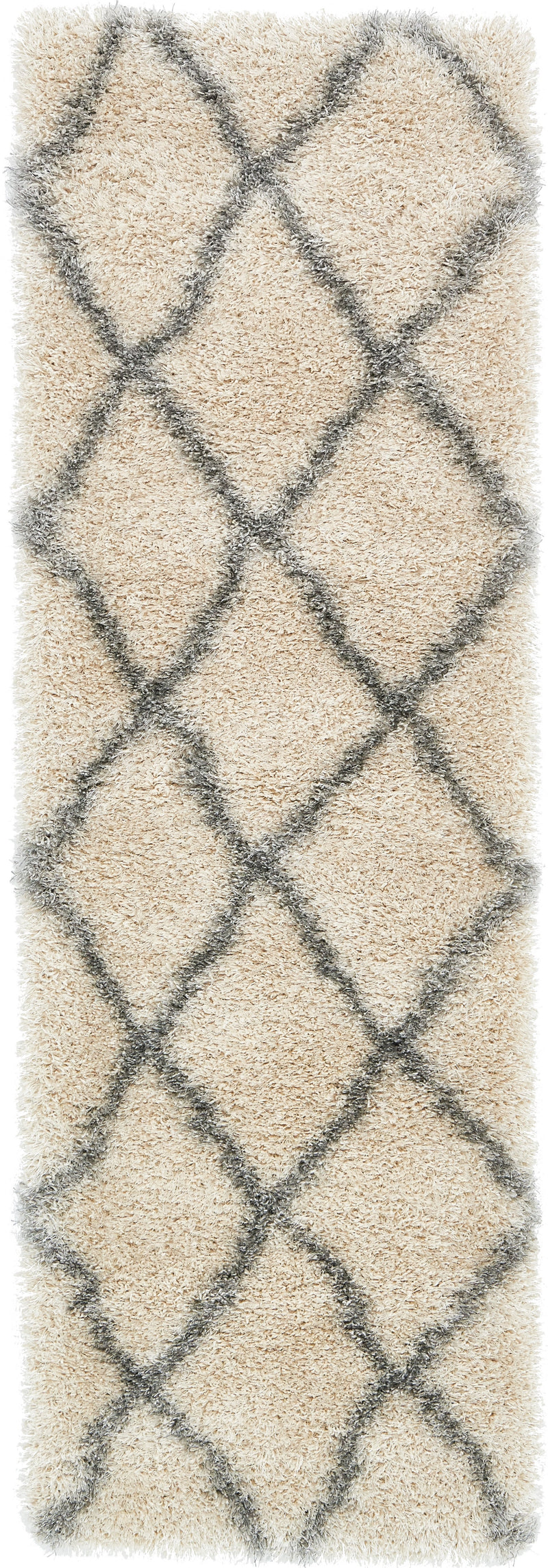Opulent Lattice Plush Collection Area Rug - Versailles Runner Beige  lifestyle 38