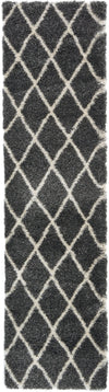 Opulent Lattice Plush Collection Area Rug - Versailles Runner Black  lifestyle 41