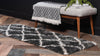 Opulent Lattice Plush Collection Area Rug - Versailles Runner Black  lifestyle 52