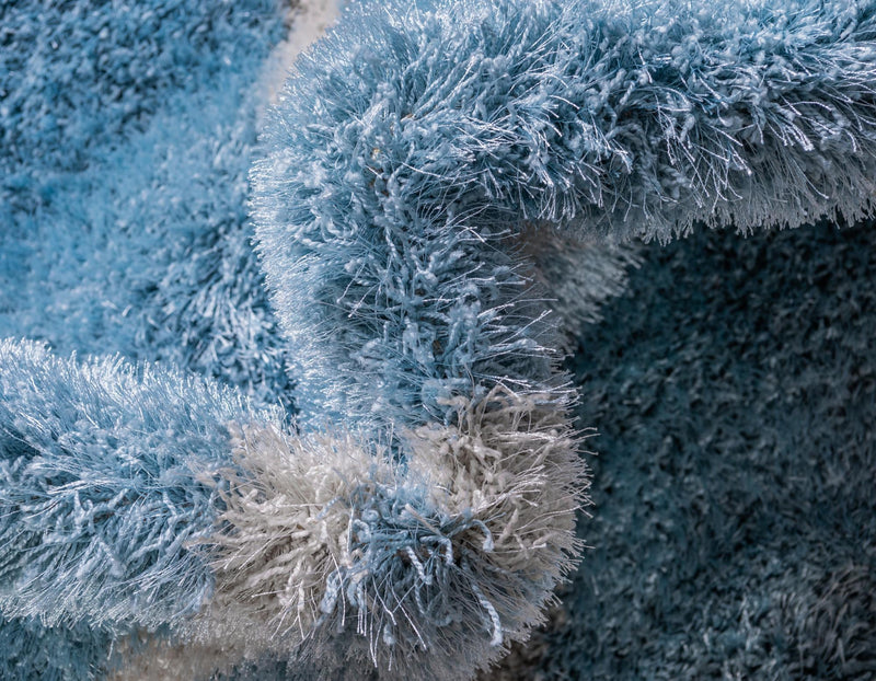 Opulent Lattice Plush Collection Area Rug - Versailles Square Light Blue  lifestyle 96