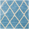 Opulent Lattice Plush Collection Area Rug - Versailles Square Light Blue  lifestyle 42