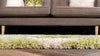Opulent Lattice Plush Collection Area Rug - Versailles Square Light Green  lifestyle 72