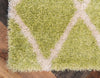 Opulent Lattice Plush Collection Area Rug - Versailles Square Light Green  lifestyle 108