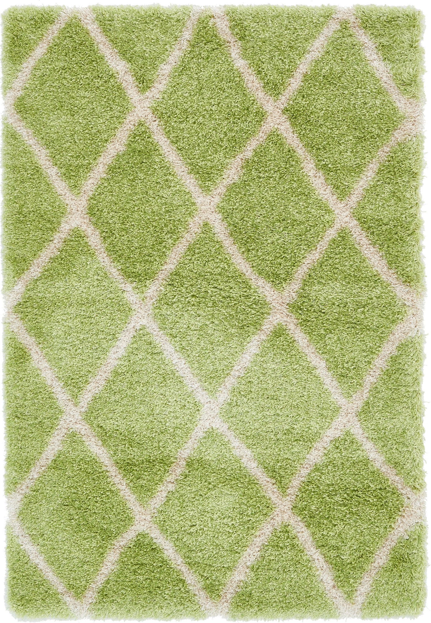 Opulent Lattice Plush Collection Area Rug - Versailles Rectangle Light Green  lifestyle 5