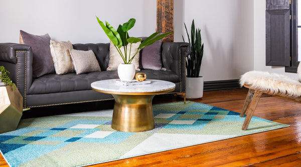 Marrakesh Elegance Collection Area Rug -  Rabat Rectangle Green  lifestyle 3