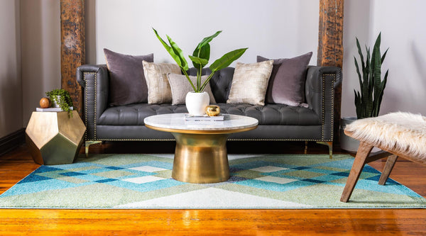 Marrakesh Elegance Collection Area Rug -  Rabat Rectangle Green  lifestyle 4