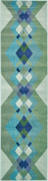 Marrakesh Elegance Collection Area Rug -  Rabat Runner Green  lifestyle 12