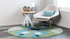 Marrakesh Elegance Collection Area Rug -  Rabat Round Green  lifestyle 16