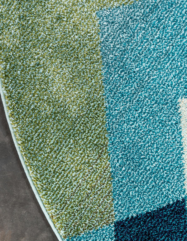 Marrakesh Elegance Collection Area Rug -  Rabat Round Green  lifestyle 25