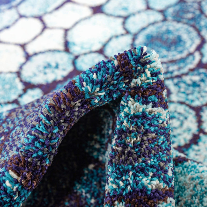 Marrakesh Elegance Collection Area Rug -  Selouane Rectangle Blue  lifestyle 8