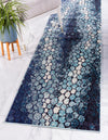 Marrakesh Elegance Collection Area Rug -  Selouane Runner Blue  lifestyle 13