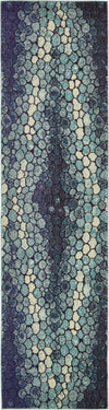 Marrakesh Elegance Collection Area Rug -  Selouane Runner Blue  lifestyle 11