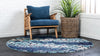 Marrakesh Elegance Collection Area Rug -  Selouane Round Blue  lifestyle 16