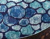Marrakesh Elegance Collection Area Rug -  Selouane Round Blue  lifestyle 28