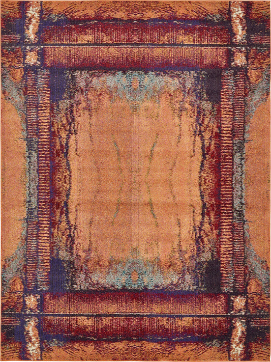 Marrakesh Elegance Collection Area Rug -  Sijilmasa Rectangle Orange Main