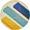 Marrakesh Elegance Collection Area Rug -  Volubilis. Round Beige  lifestyle 12
