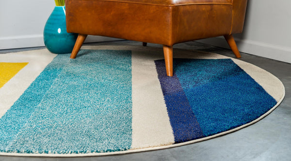 Marrakesh Elegance Collection Area Rug -  Volubilis. Round Beige  lifestyle 17