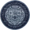 Horizon Collection Area Rug -  Apex (Blue) Round Blue  lifestyle 20